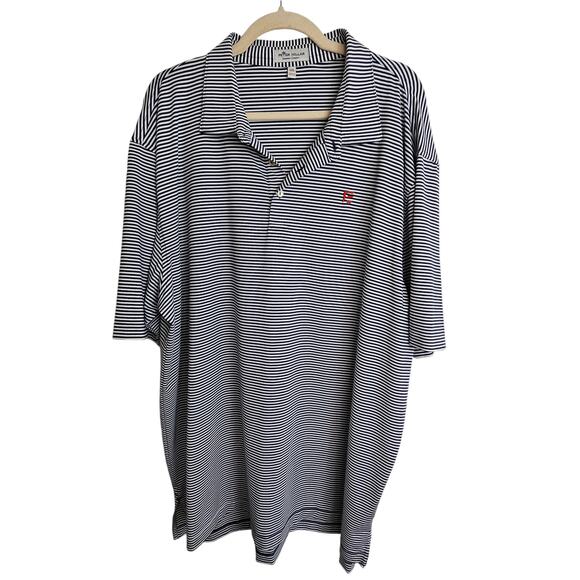 Peter Millar Summer Comfort Polo Peter Millar Polo Golf Polo Shirt Men XXL Navy - Picture 1 of 9